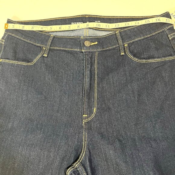 Old Navy Wow Skinny Jeans 16 Tall Dark Wash High Rise Stretch NWT - Picture 5 of 10